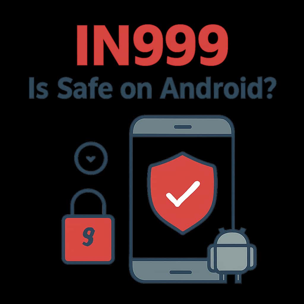 An educational illustration about IN999's security features on Android.