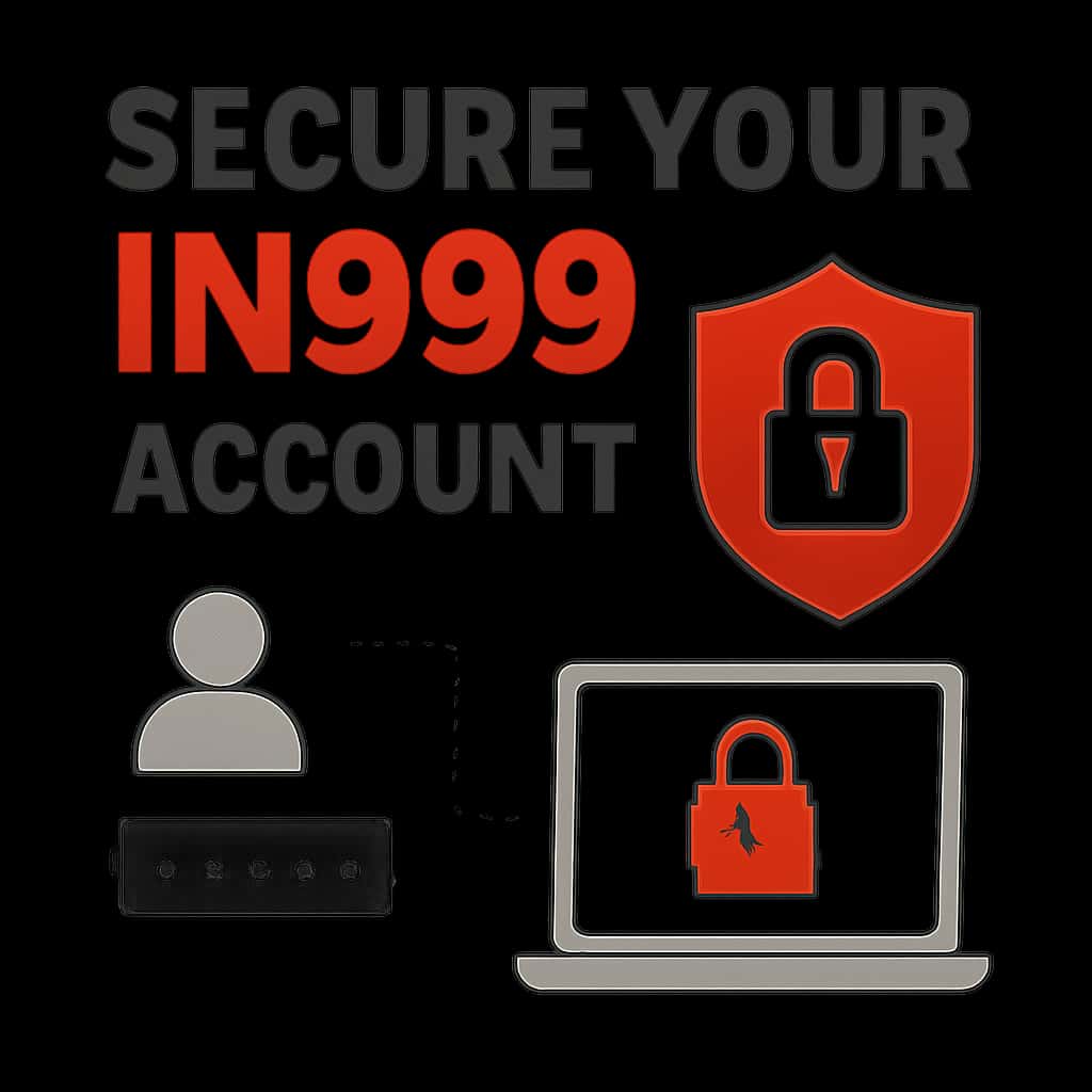 Diagram illustrating steps to secure your IN999 account.