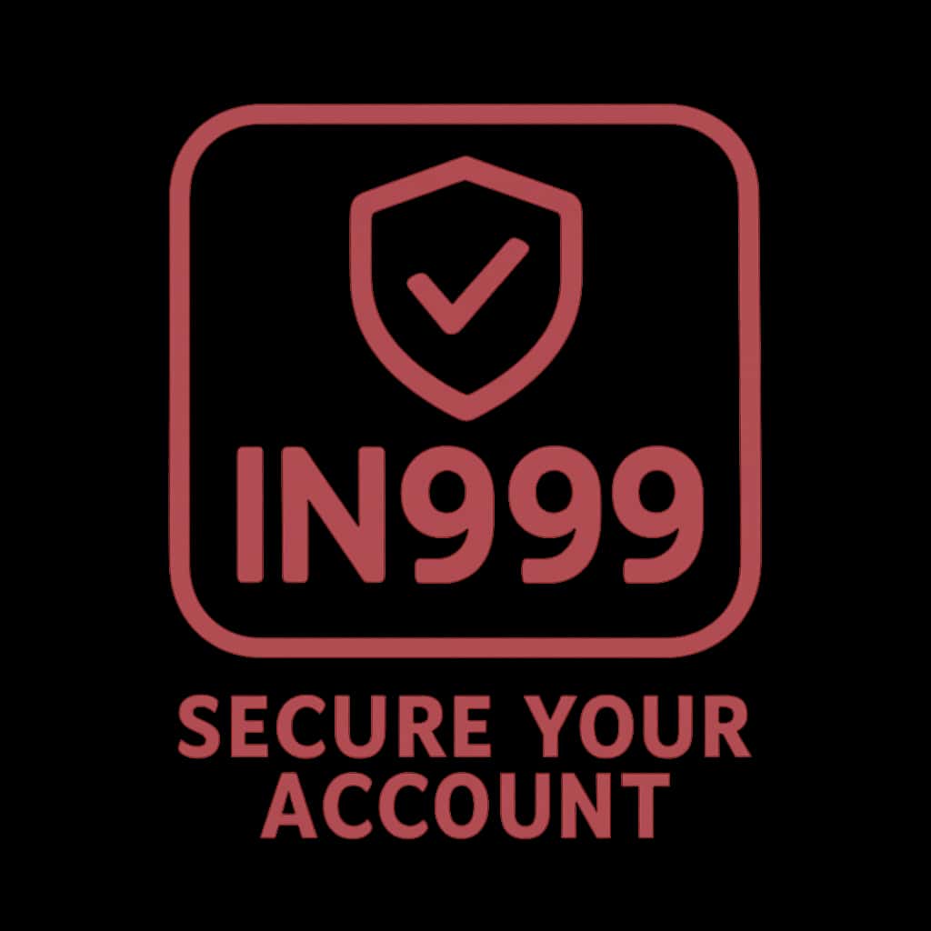 Icon representing secure account measures for IN999.
